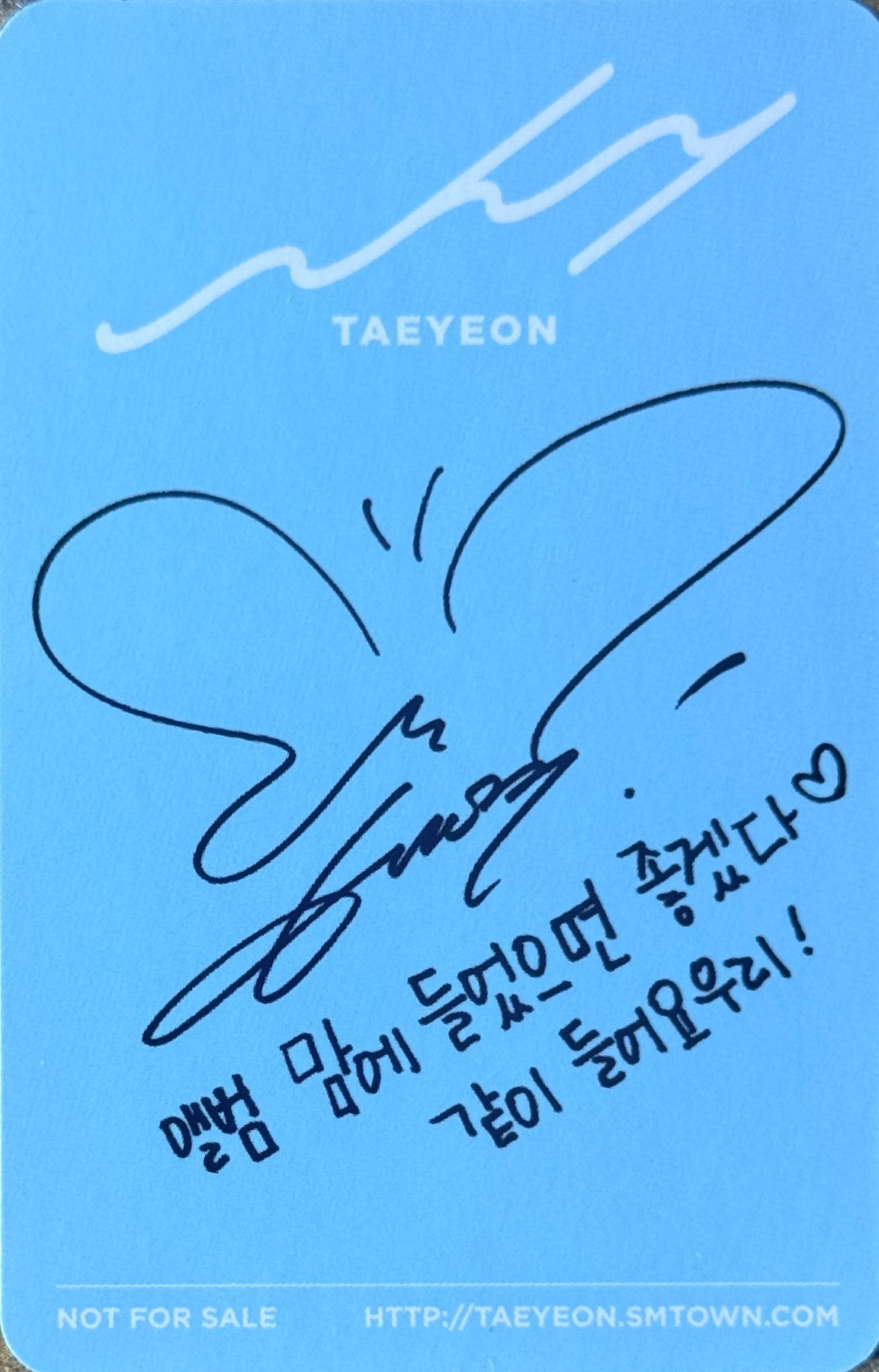 Taeyeon Taeyeon photocard back side - Photocard