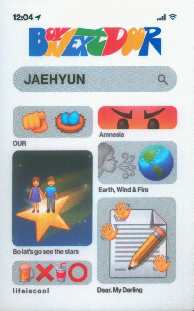 Jaehyun BOYNEXTDOOR photocard back side - Meme Card