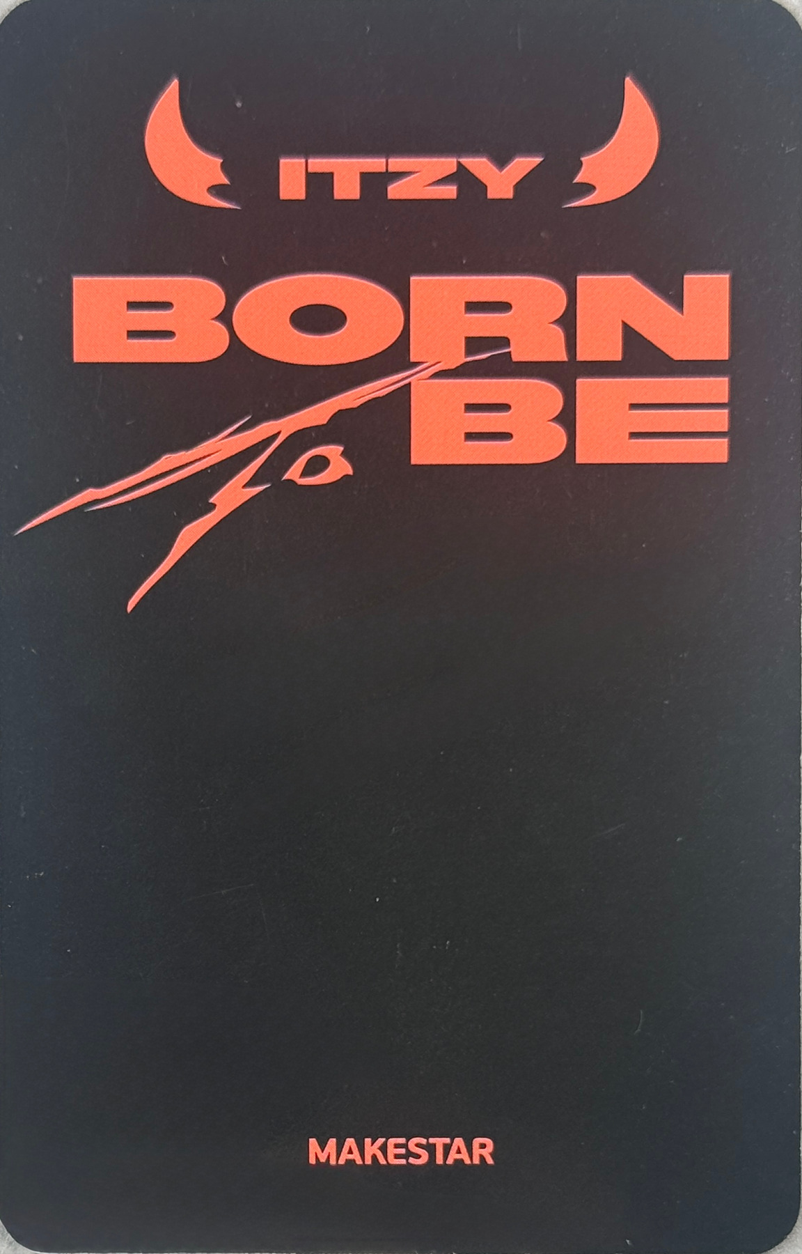 Yeji ITZY photocard back side - Online