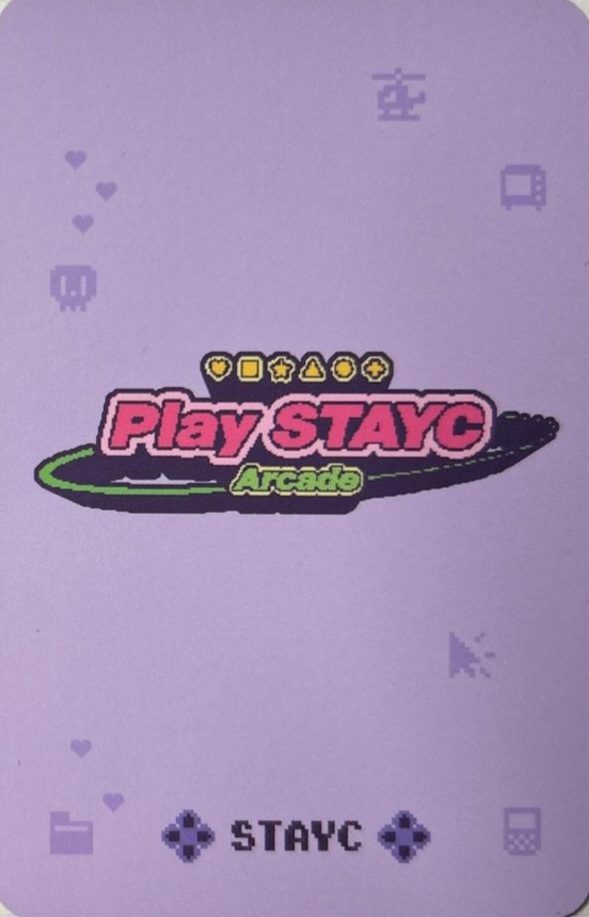 Sumin STAYC photocard back side - Photocard Set (Nerd ver.)