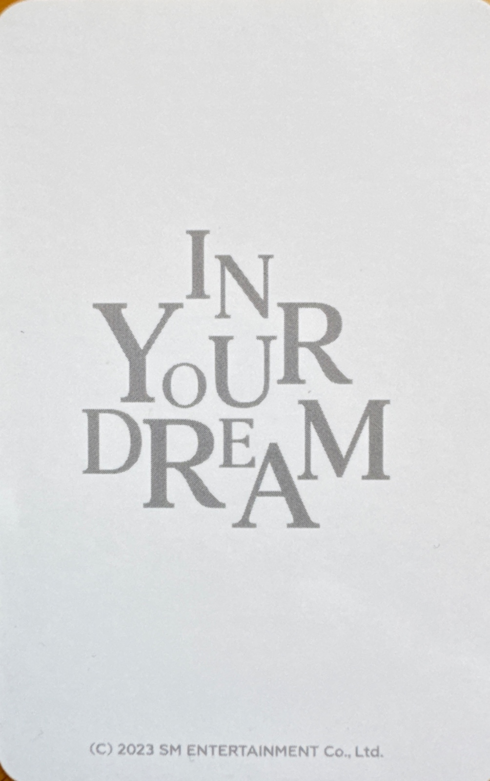 Haechan NCT DREAM photocard back side - Acrylic Photocards Stand Set