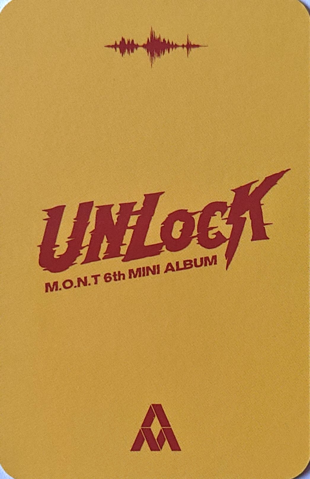 Narachan M.O.N.T photocard back side - Photocard