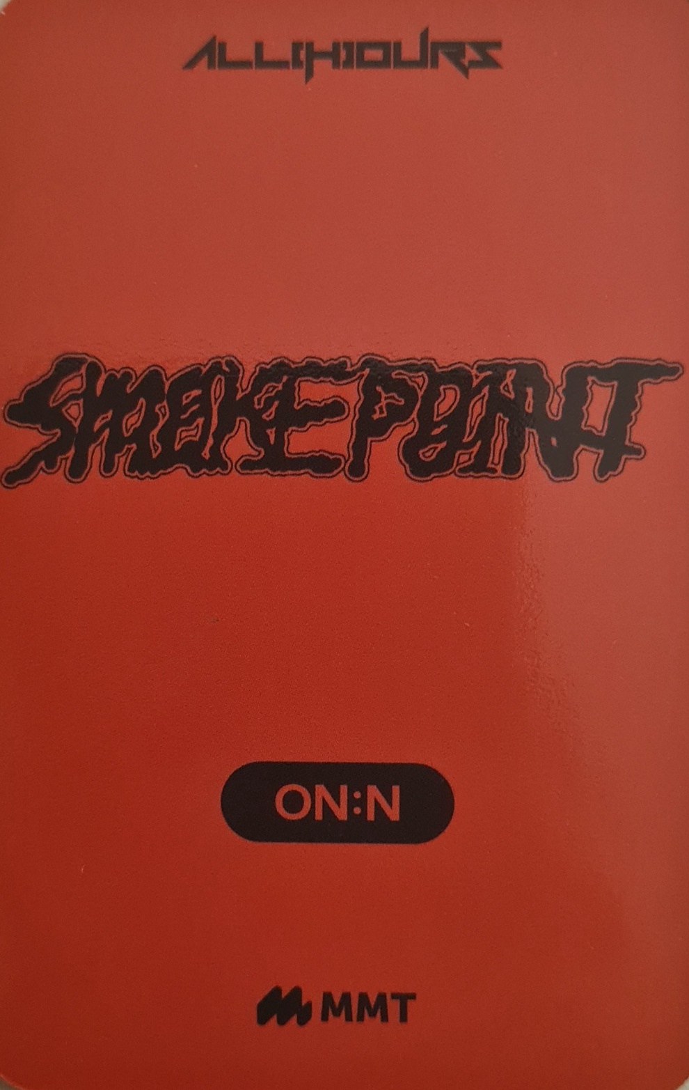 ON:N ALL(H)OURS photocard back side - Online