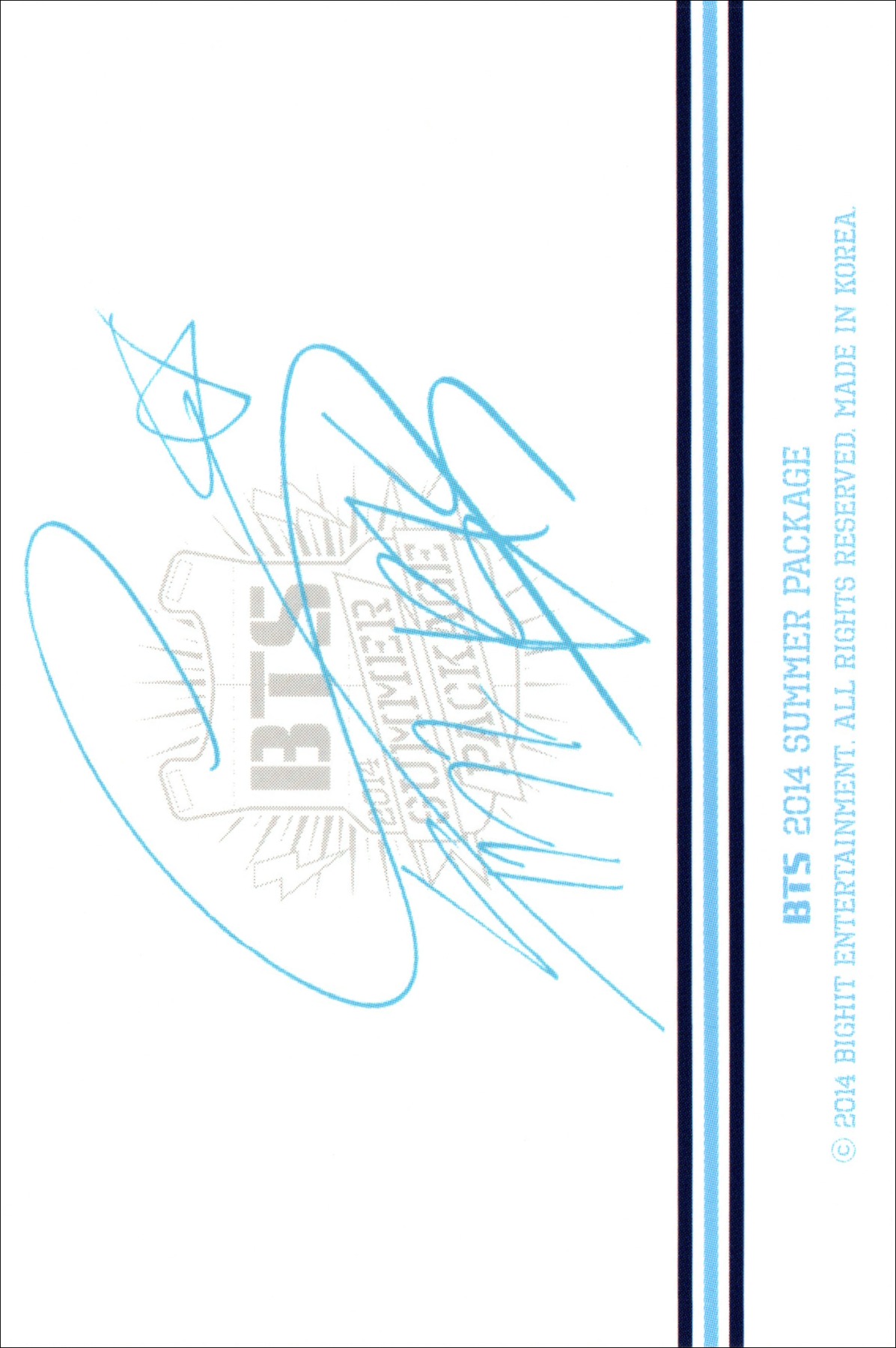 Suga BTS photocard back side - Photocard Set