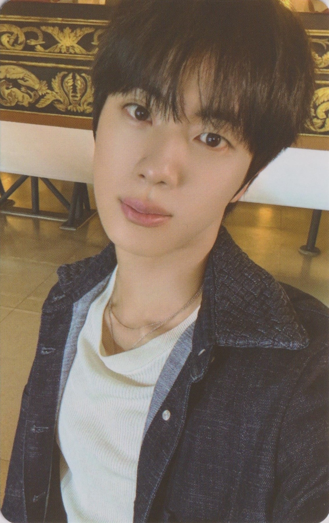 Jin BTS photocard from Lucky Draw