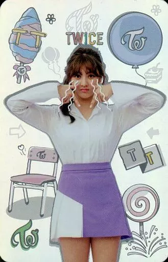 Jihyo TWICE photocard - TWICEcoaster:
LANE 1 Photocard - Hologram TT Ver.