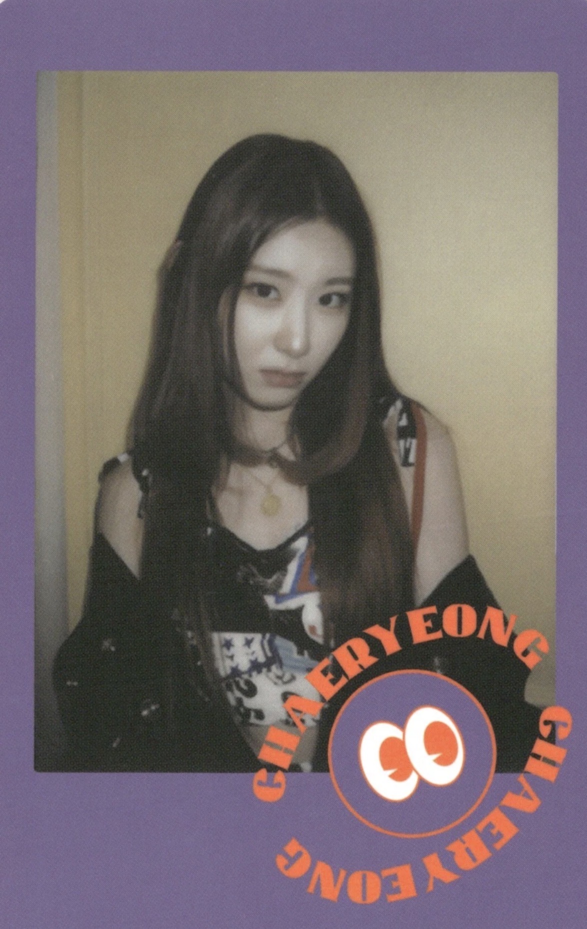 Chaeryeong ITZY photocard from Polaroid