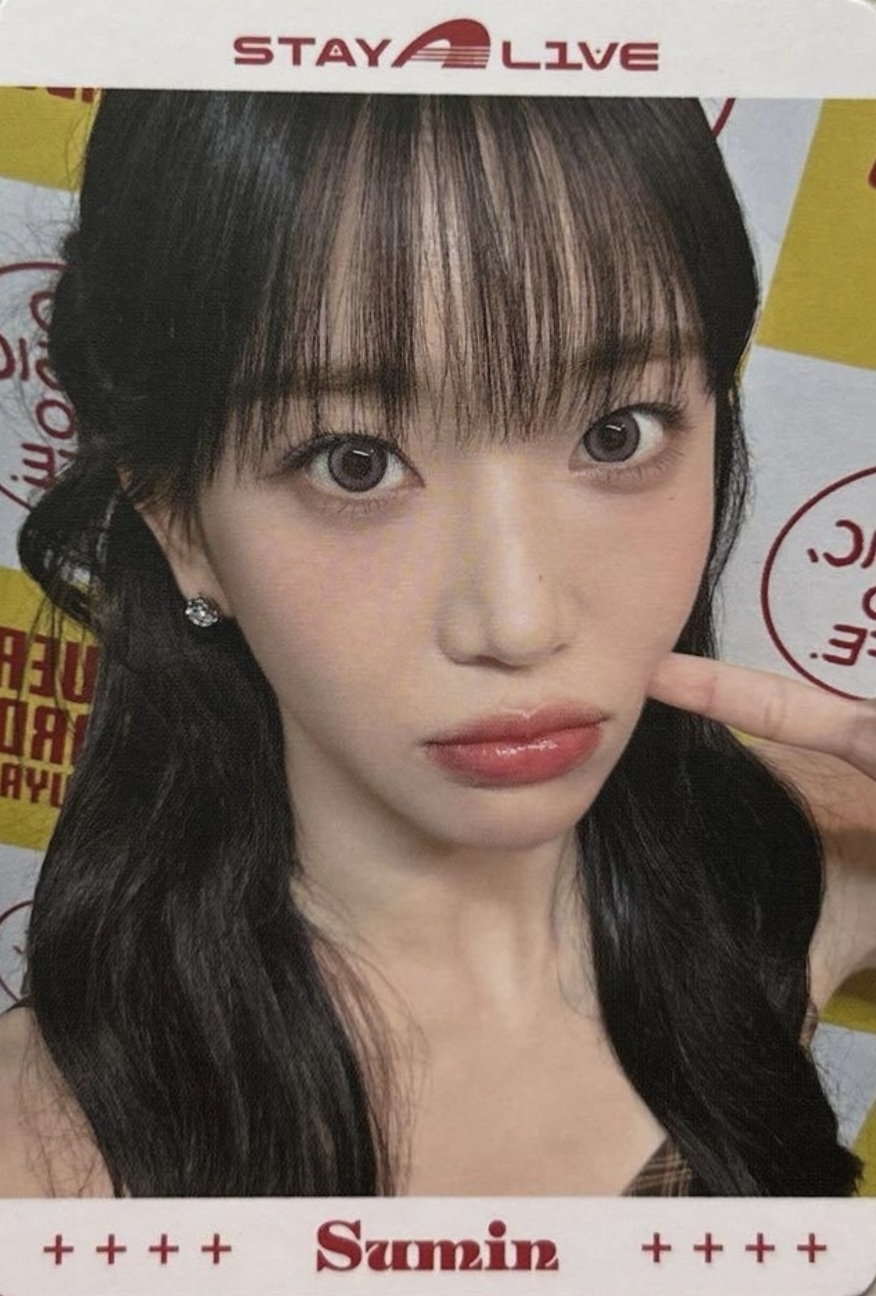 Sumin STAYC photocard - STAY ALIVE Lucky Draw