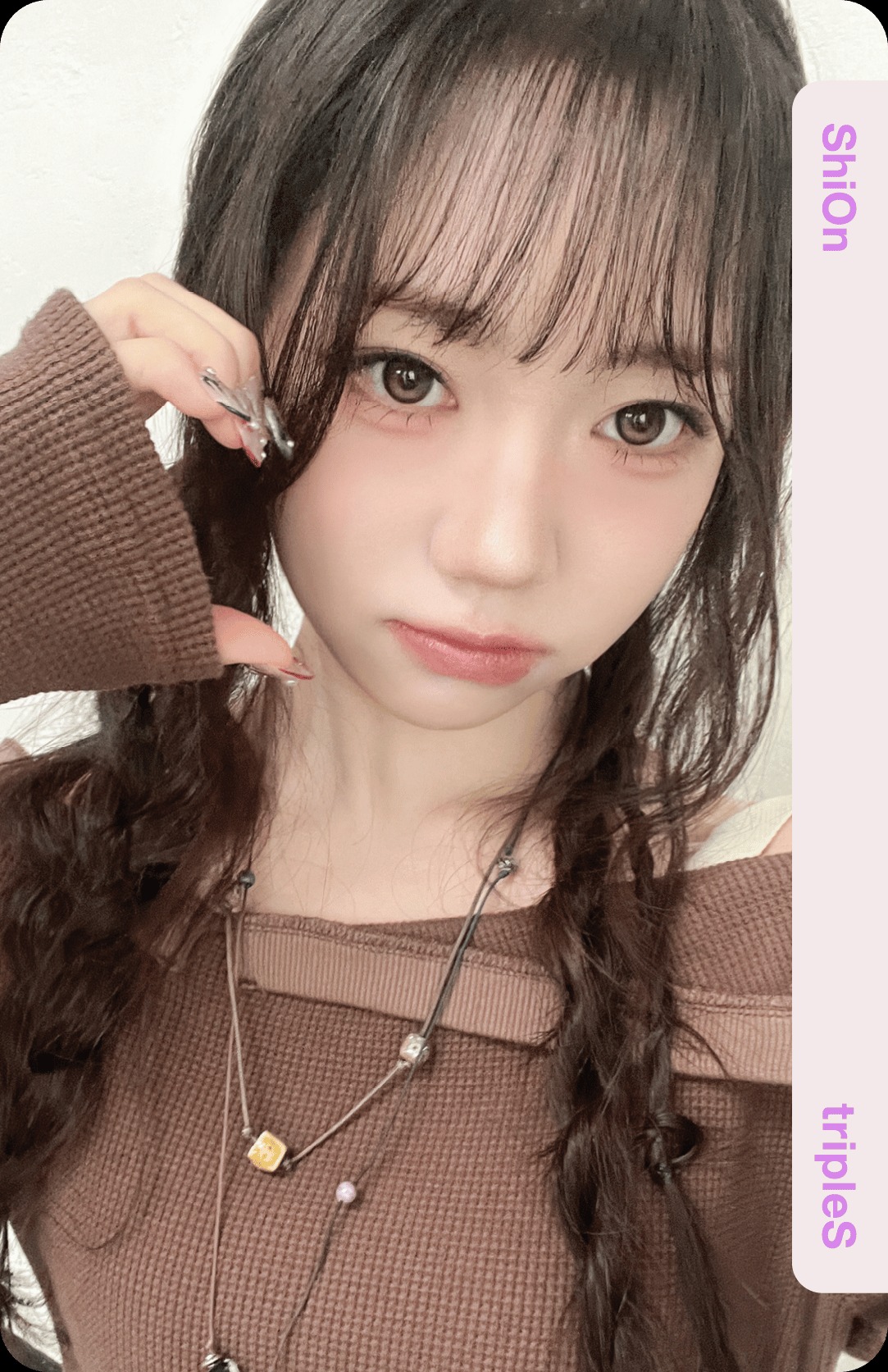 Shion tripleS photocard from Double Class Objekt