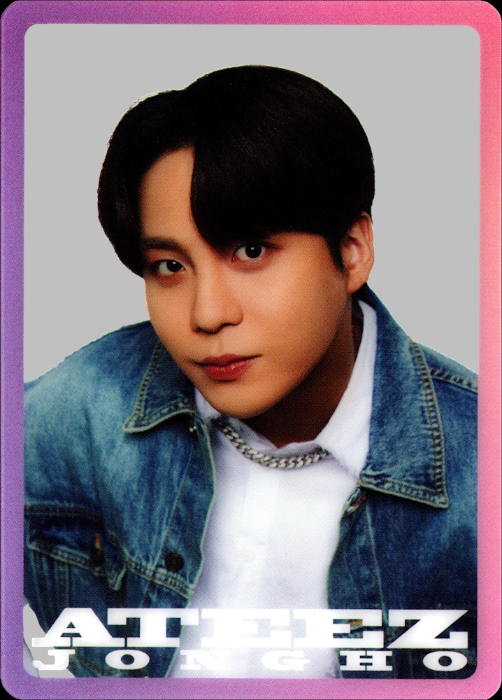 Jongho ATEEZ photocard from Clear Card