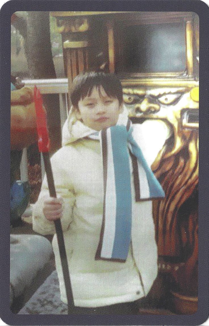 Lee Know Stray Kids photocard from Childhood Ver.