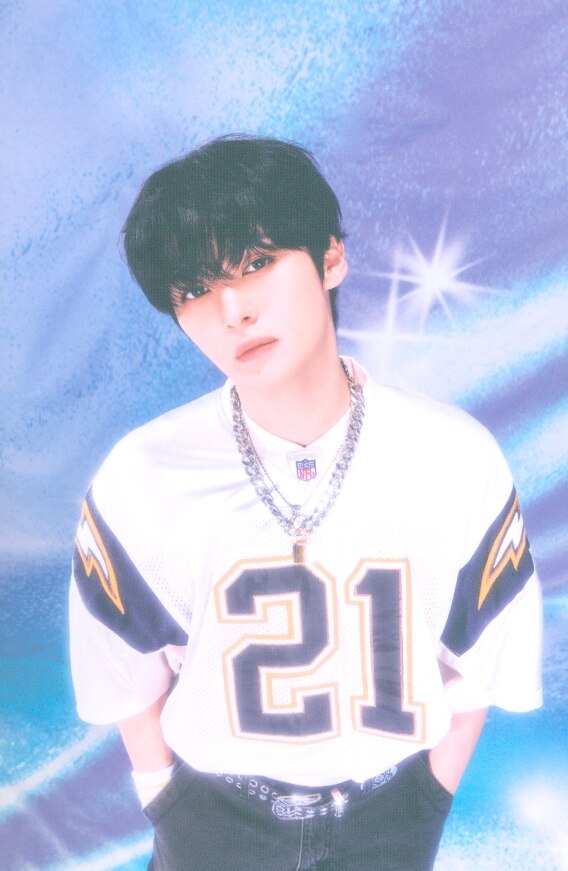 Lee Know Stray Kids photocard from Message Card