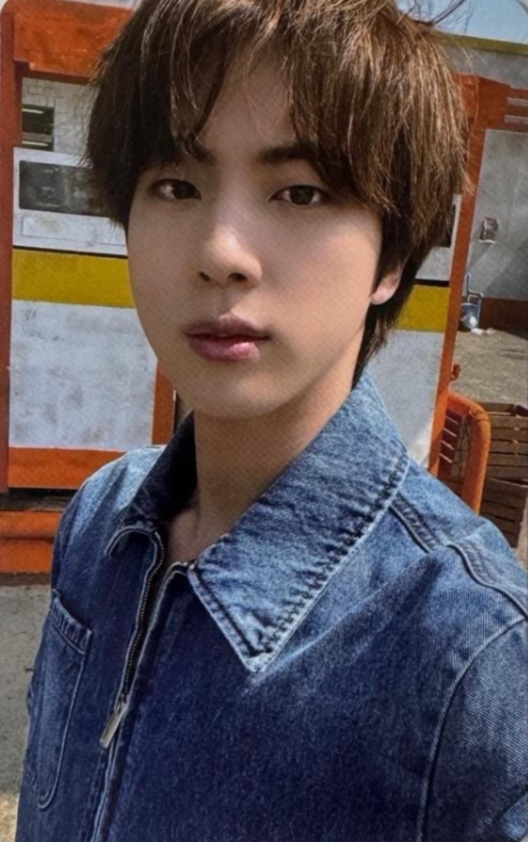 Jin BTS photocard from Pre-Order