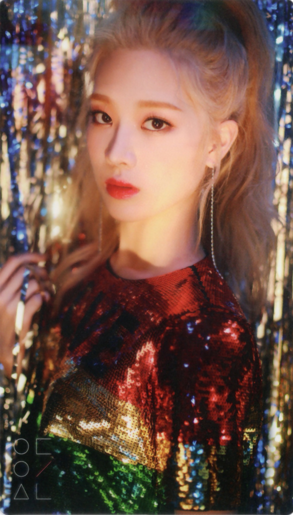 Kim Lip LOONA photocard from Clear Card Set