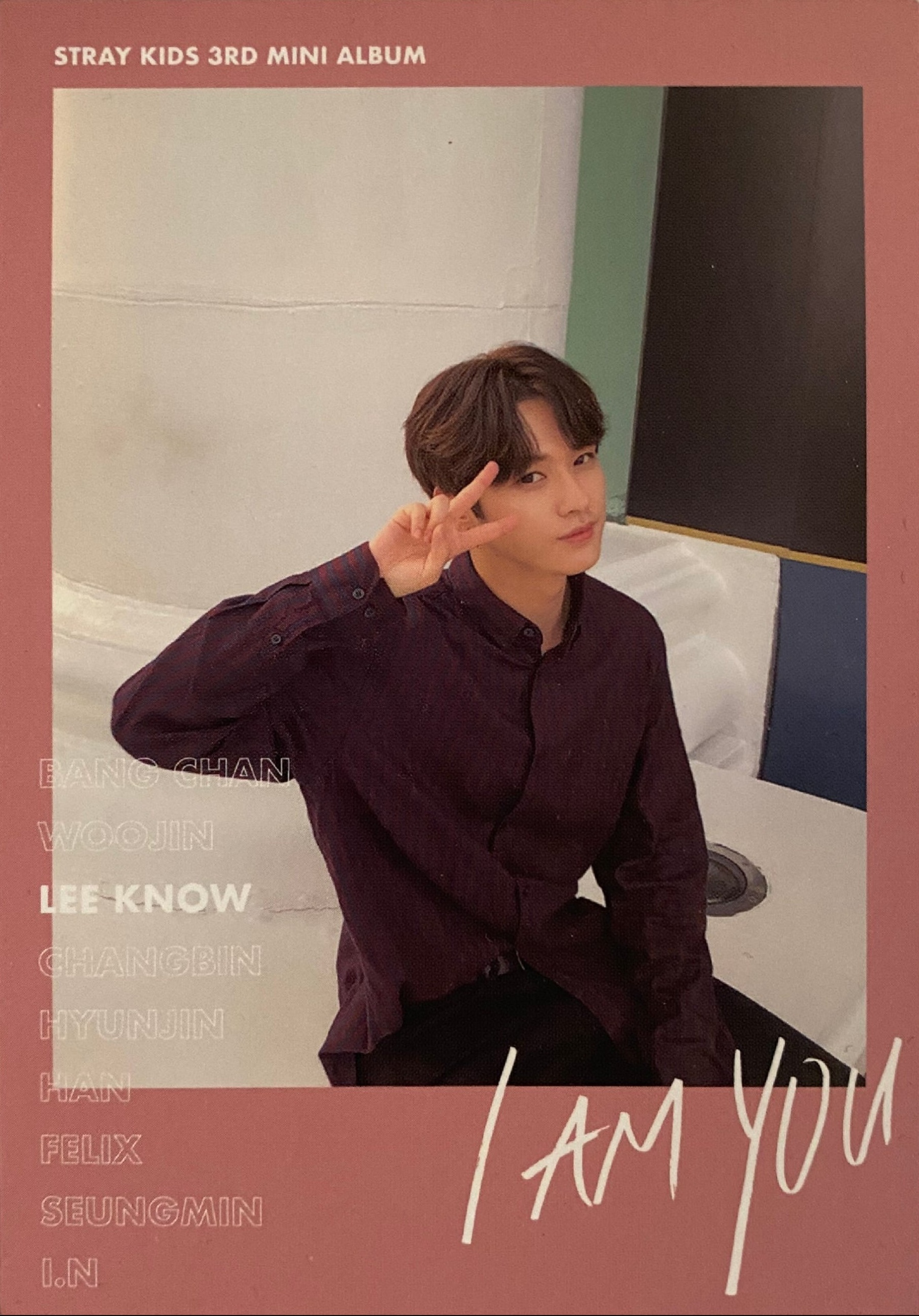 Lee Know Stray Kids photocard from QR Photocard A ver.