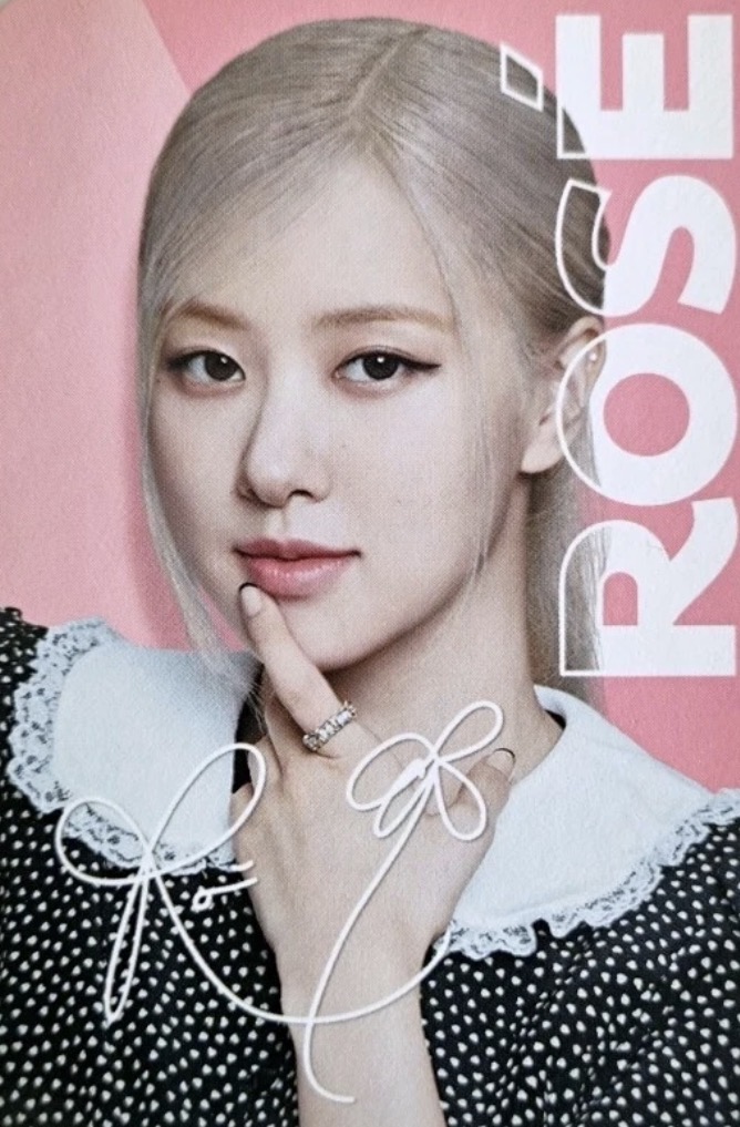 Rosé BLACKPINK photocard from Purchase benefit