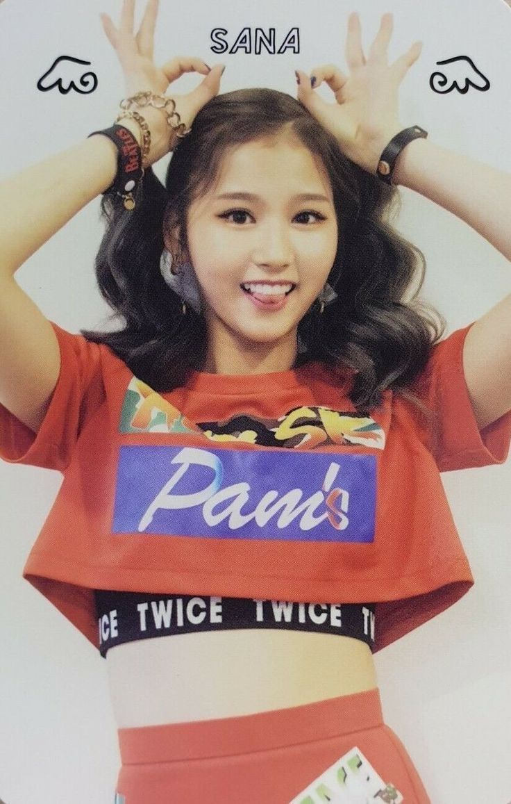 Sana TWICE photocard from Red Card