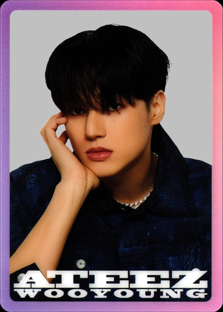Wooyoung ATEEZ photocard from Clear Card