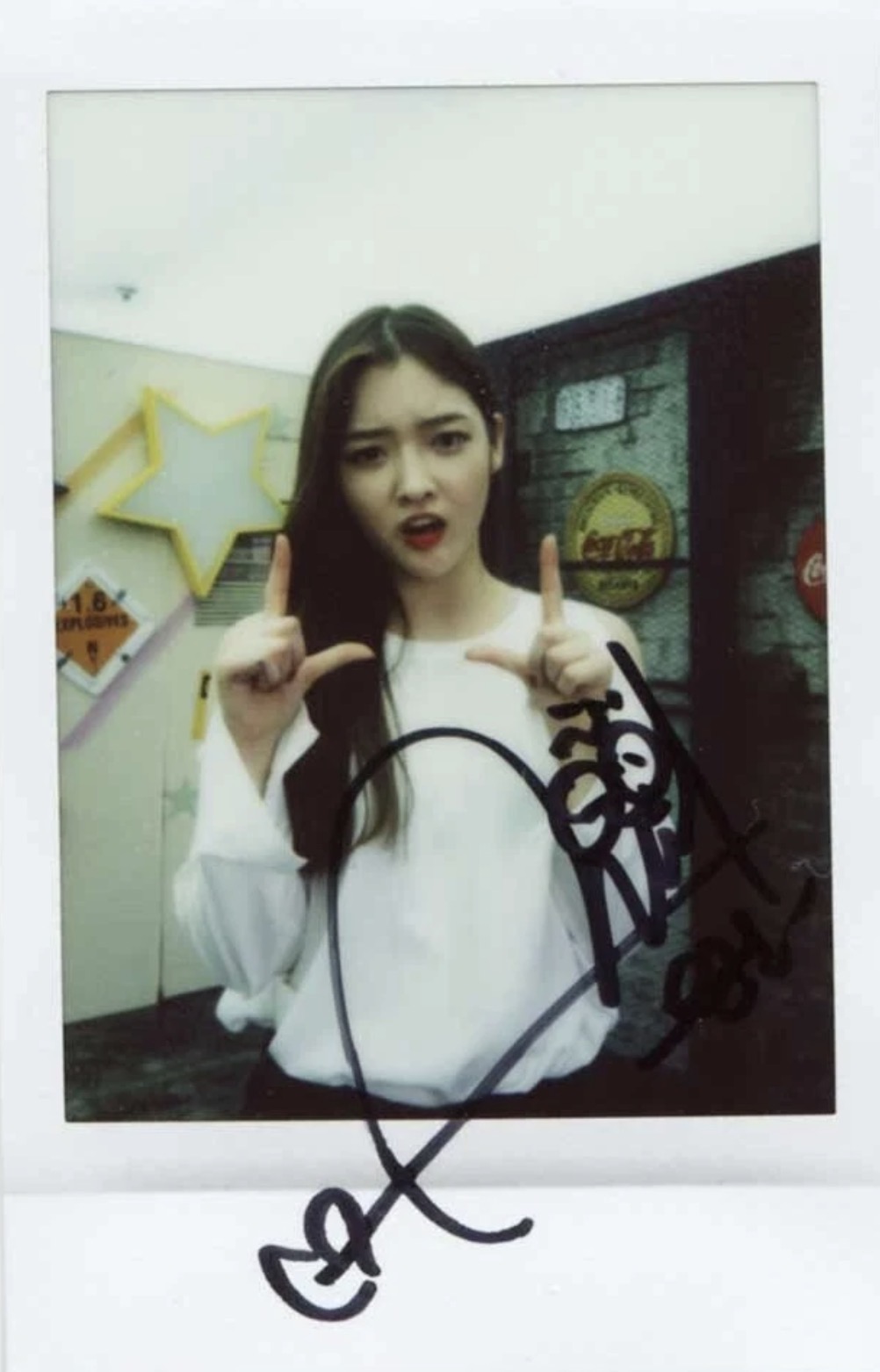 Autographed Polaroid Benefit
