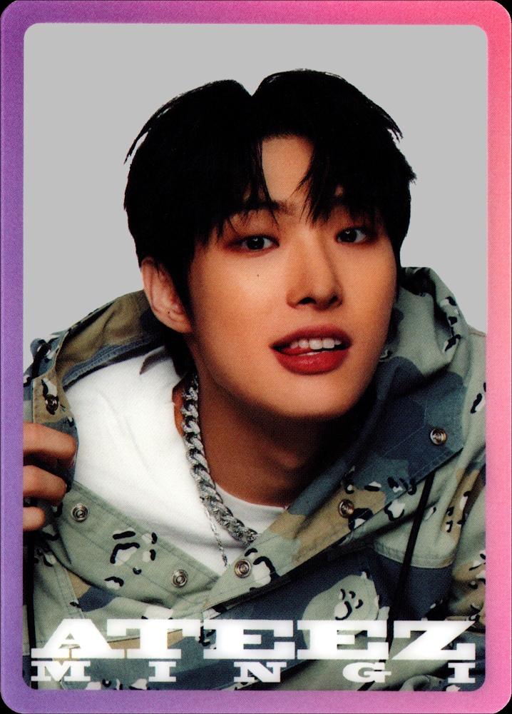 Mingi ATEEZ photocard from Clear Card
