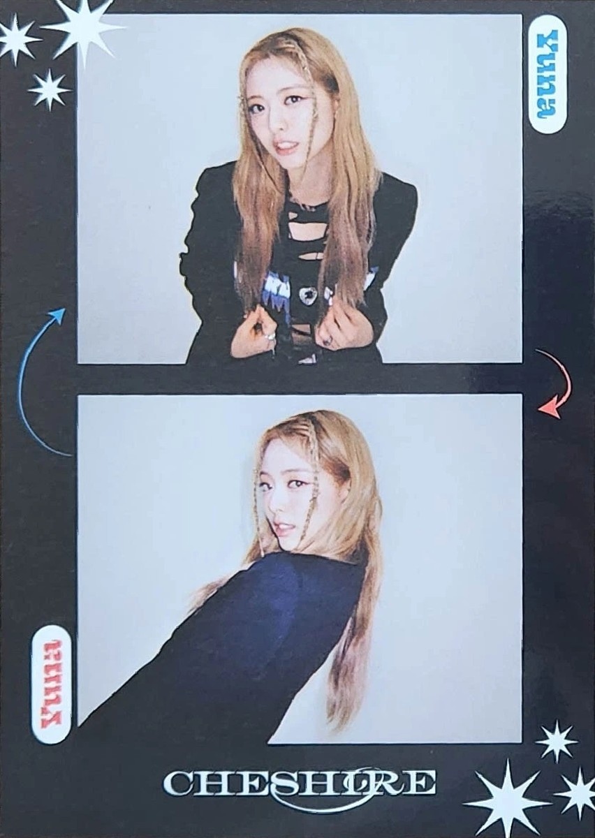 Yuna ITZY photocard from Set Benefit