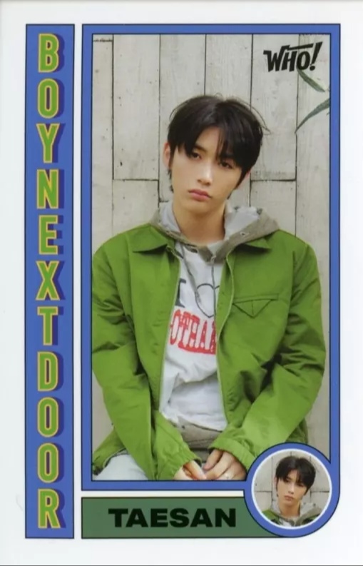Taesan BOYNEXTDOOR photocard from Trading Card Set