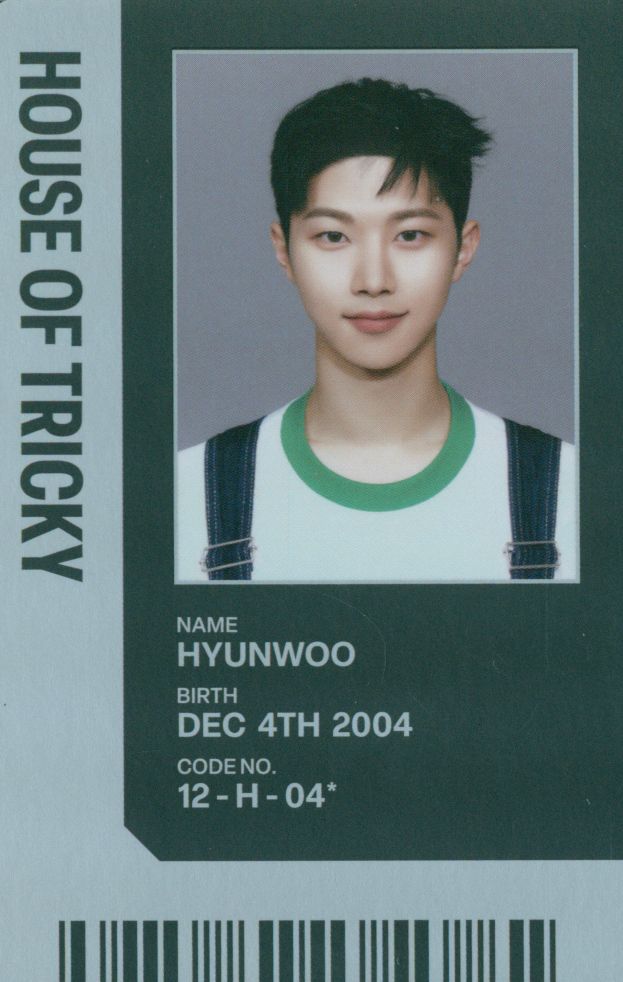 Hyunwoo xikers photocard from ID Card
