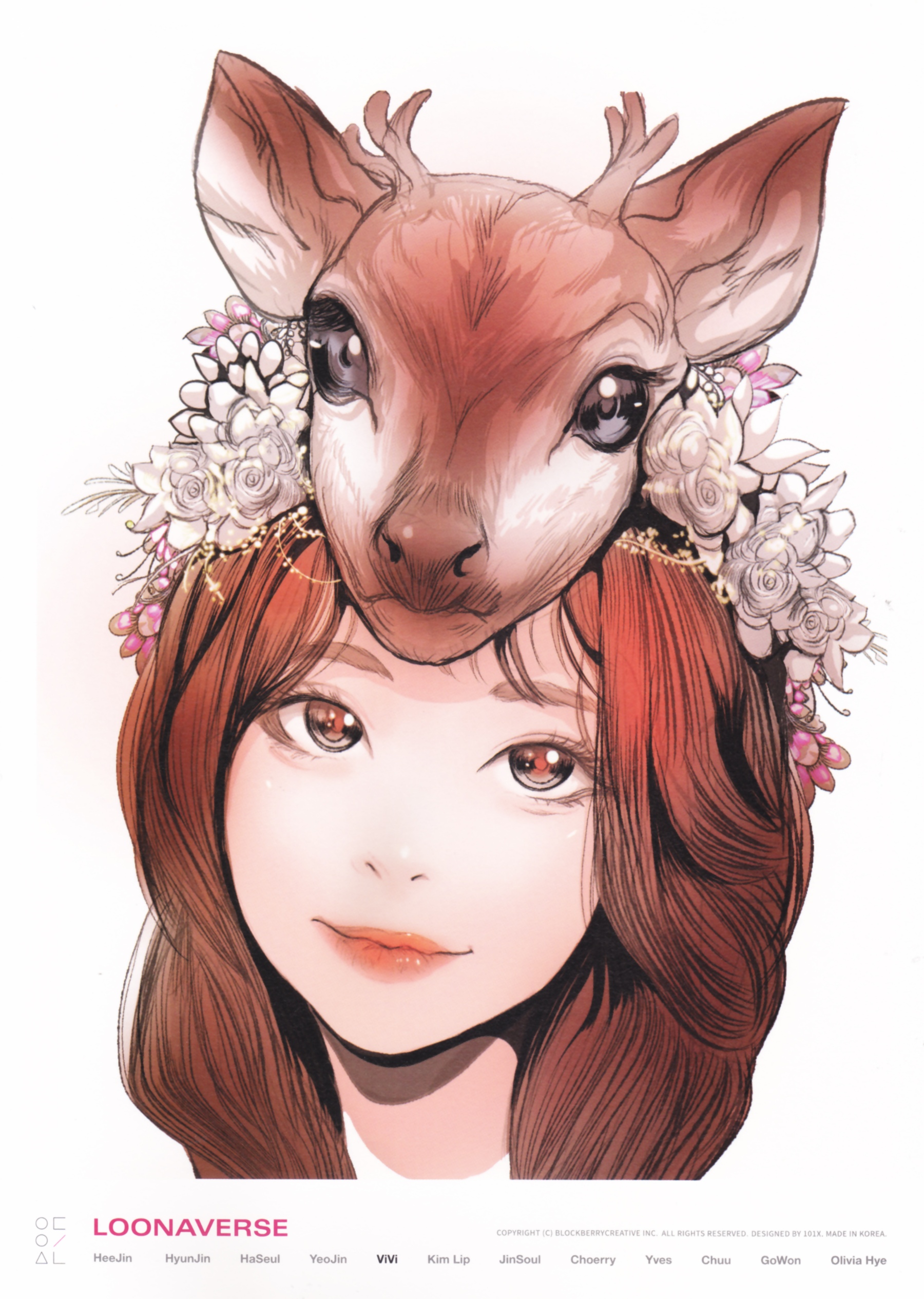 2019 'LOONAVERSE' Concert Illust Poster Set