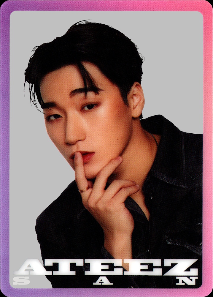 San ATEEZ photocard from Clear Card
