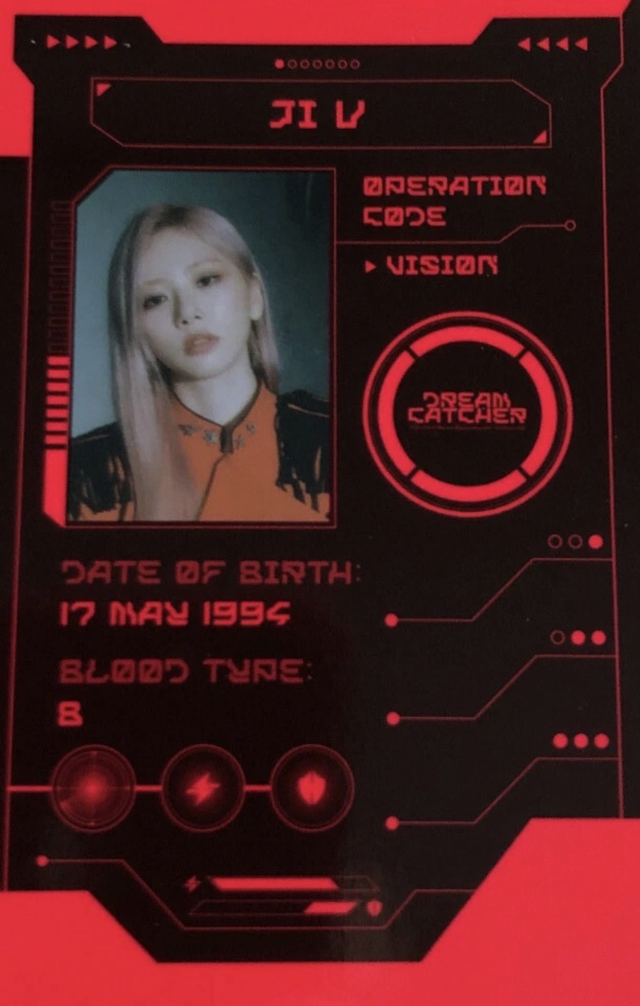 JiU Dreamcatcher photocard from Agent Card