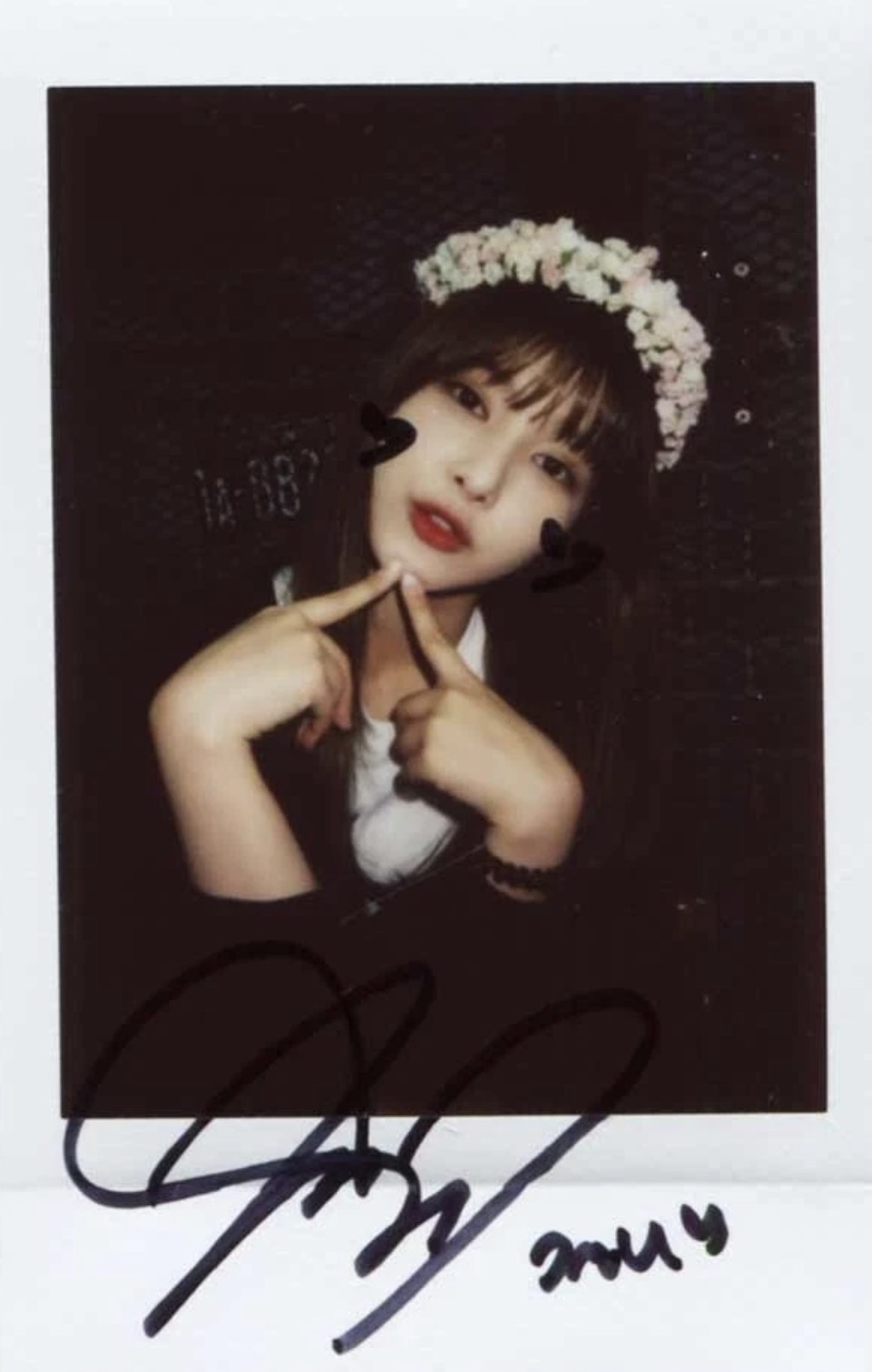 Jenny DIA photocard - Spell Autographed Polaroid