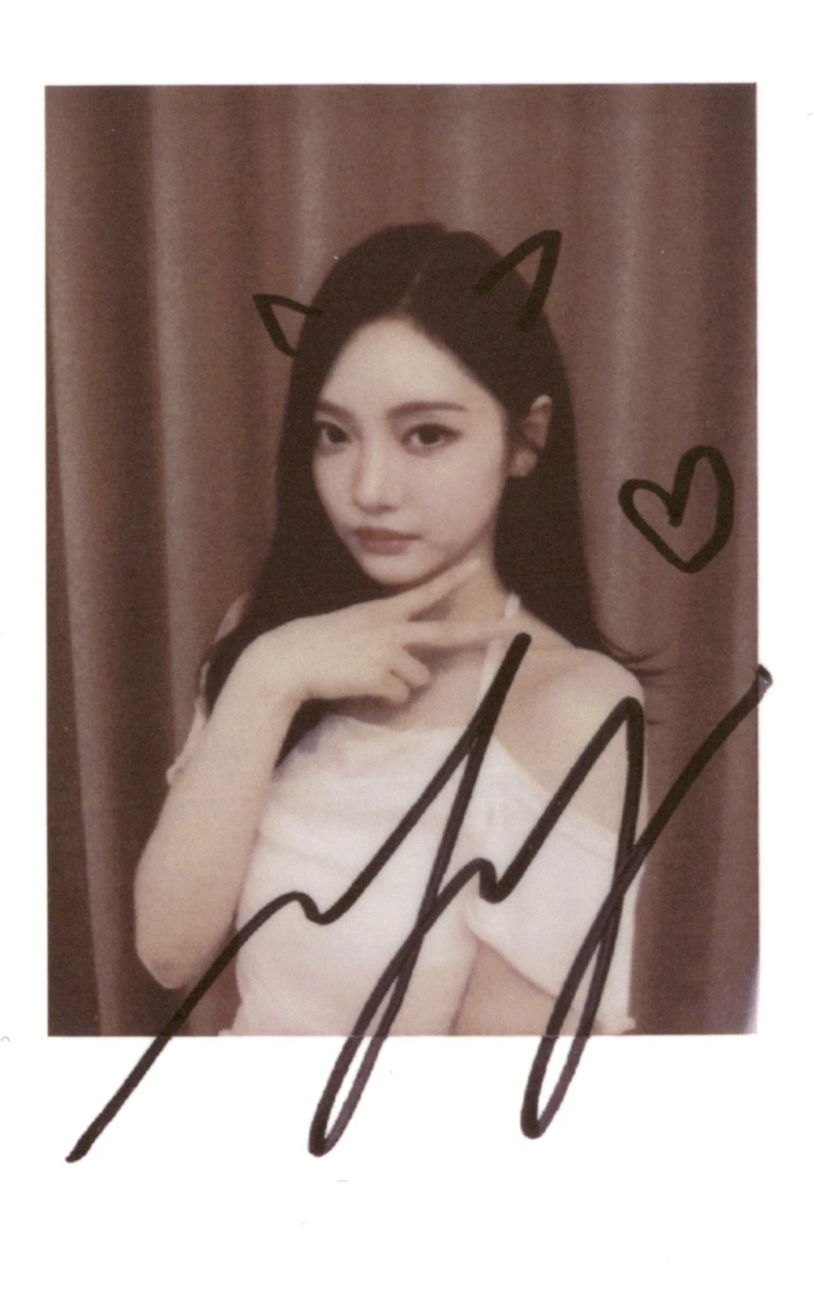 Ningning aespa photocard from Polaroid Preorder
