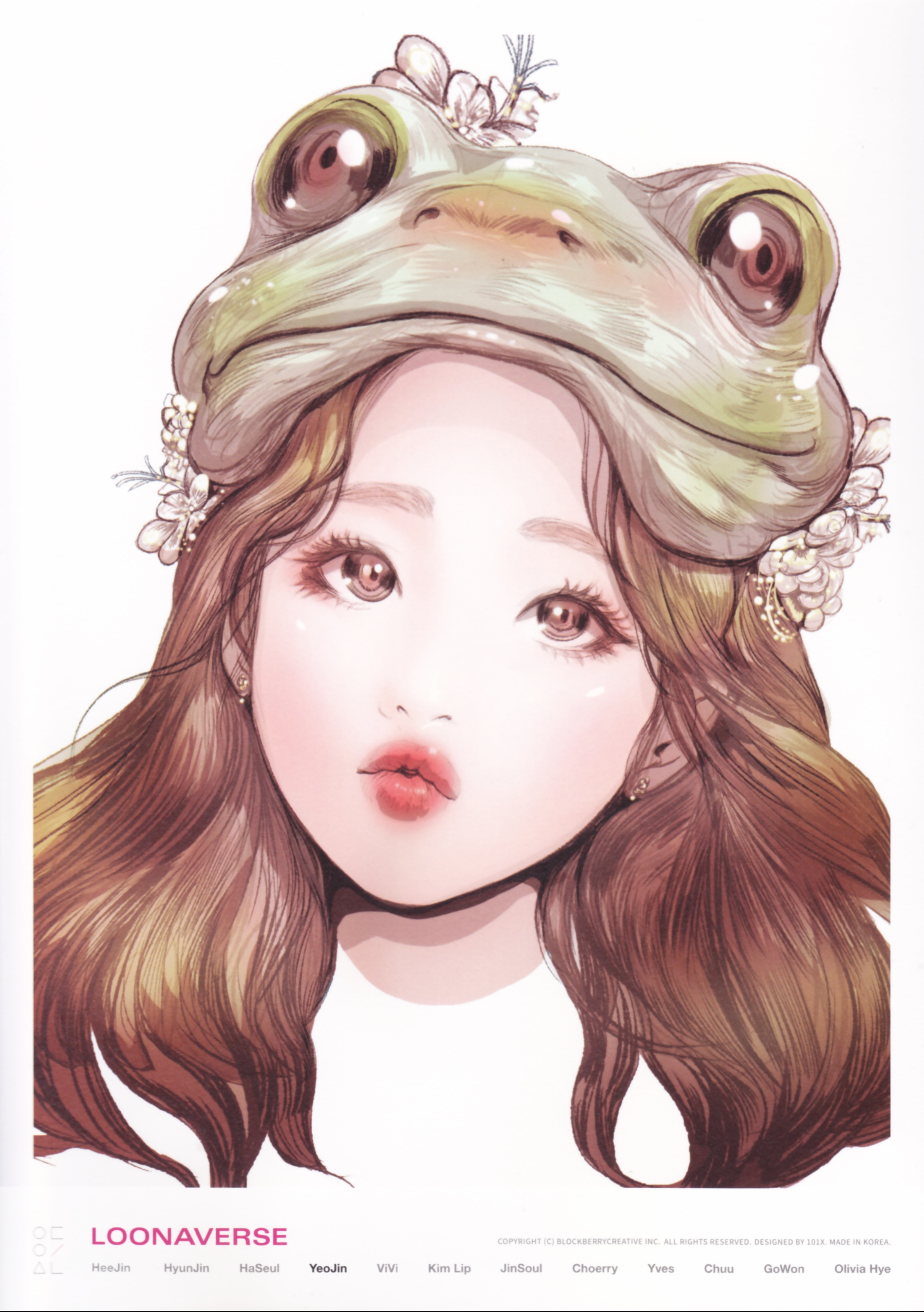 Yeojin LOONA photocard from Illust Poster Set