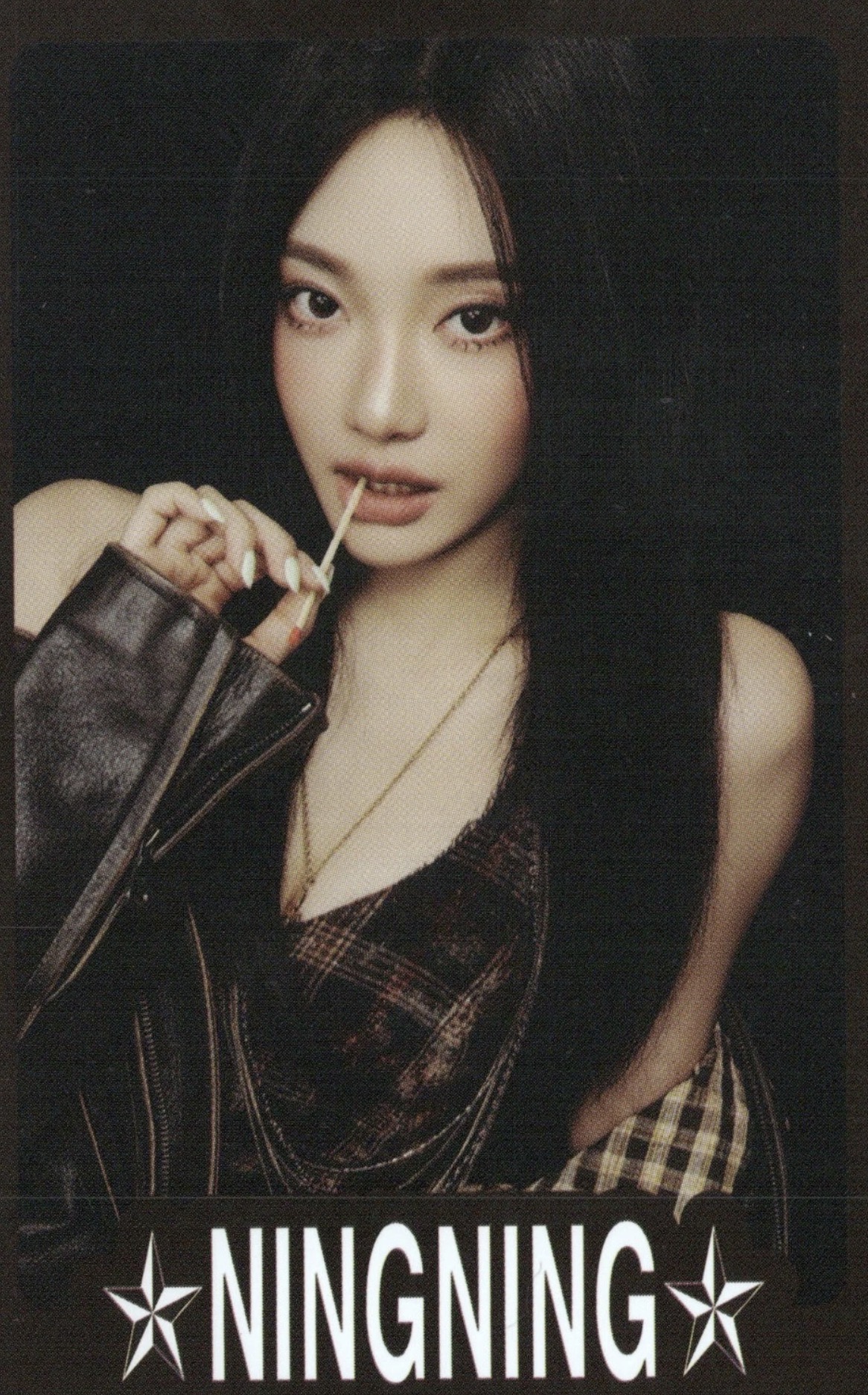 Ningning aespa photocard from Playing card