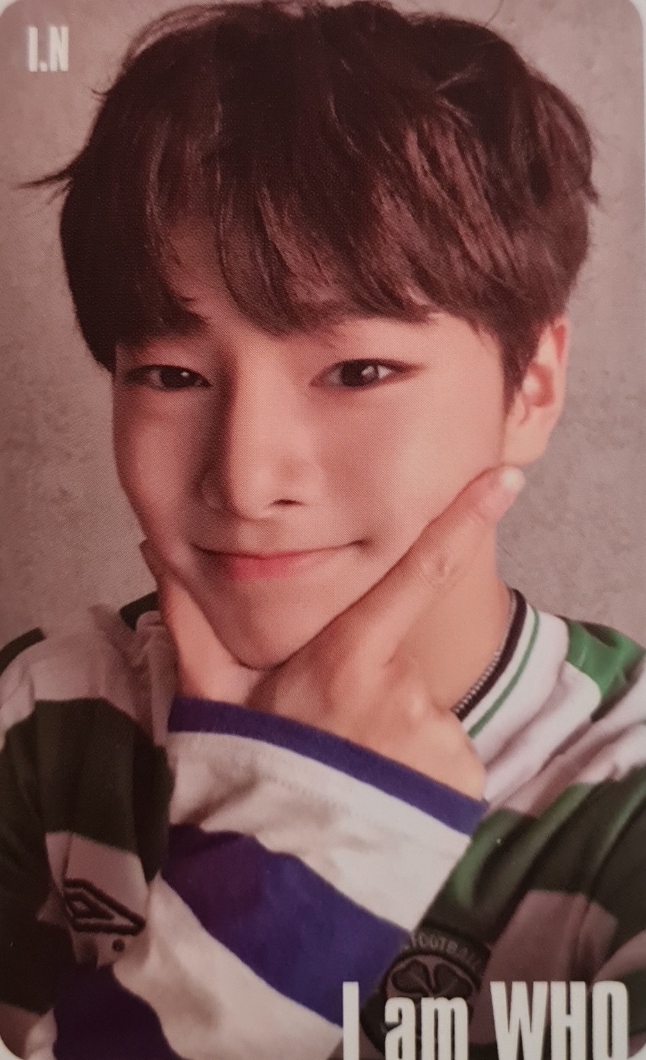 I.N Stray Kids photocard from Selfie Ver.