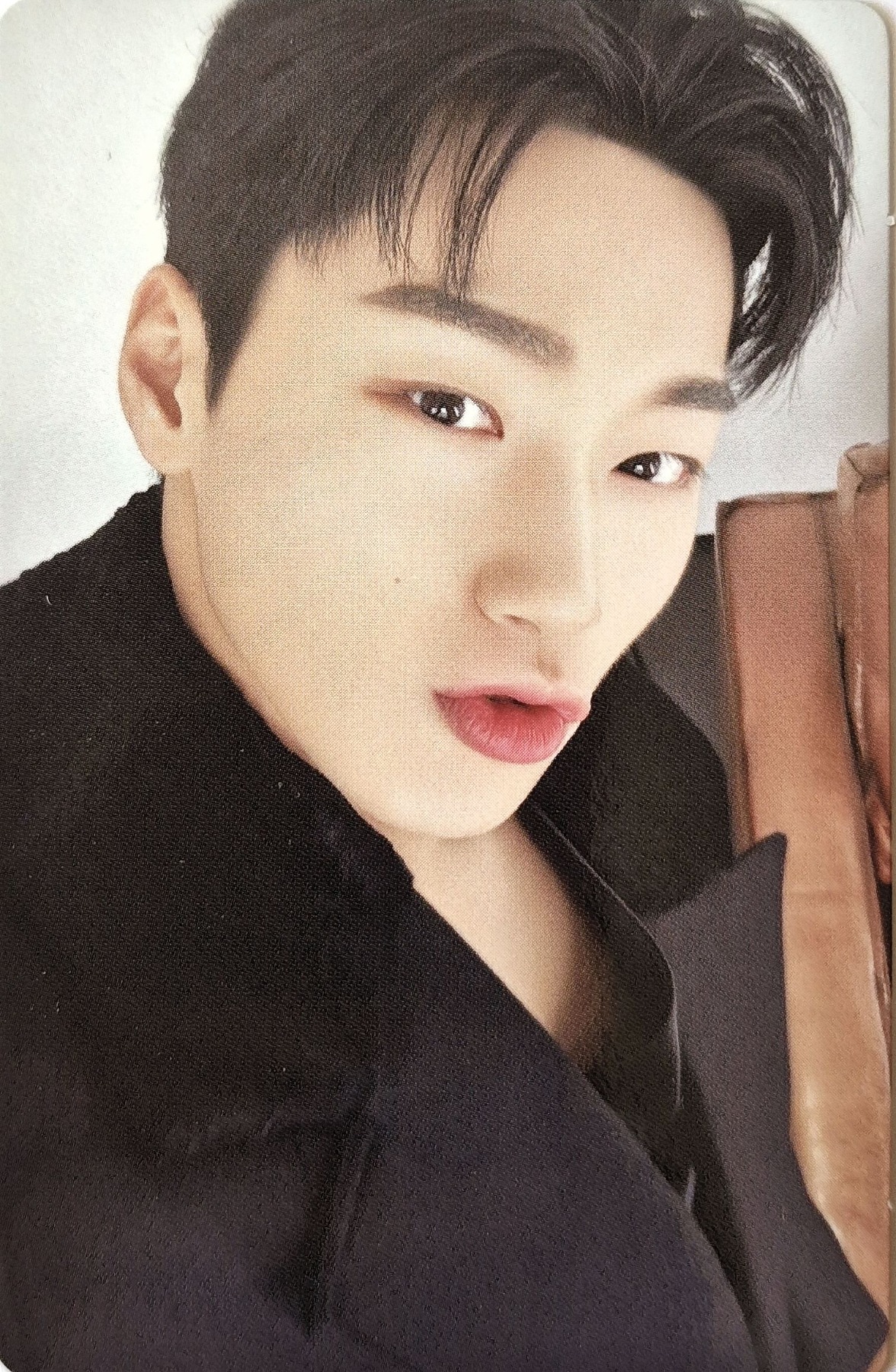 San ATEEZ photocard from Europe Exclusive