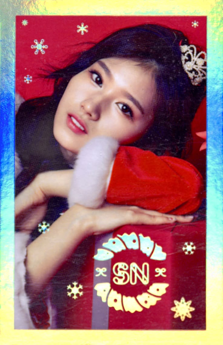 Sana TWICE photocard from Hologram & Magic Moving Images