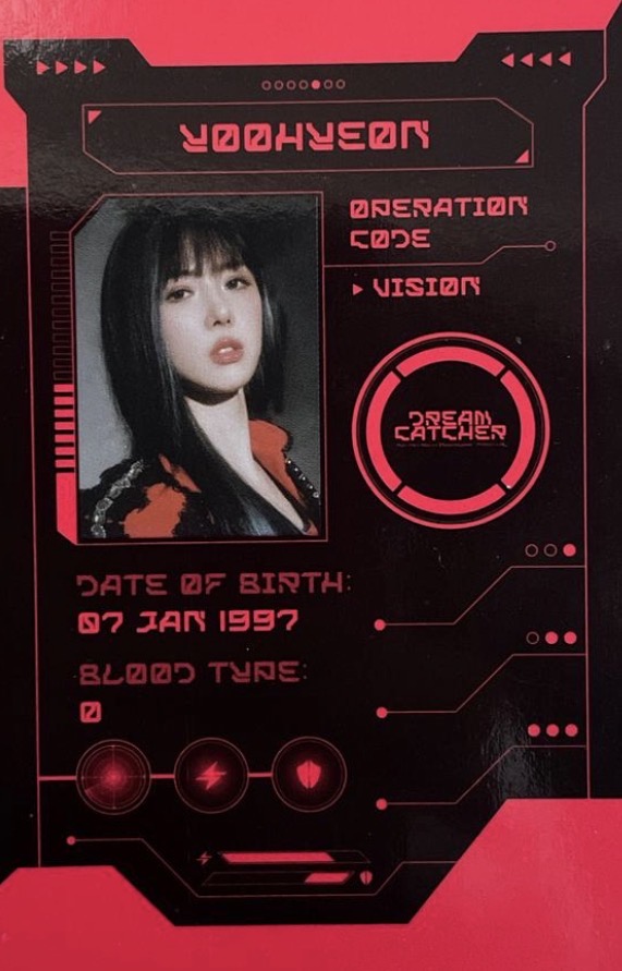 Yoohyeon Dreamcatcher photocard from Agent Card