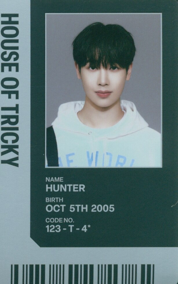 Hunter xikers photocard from ID Card